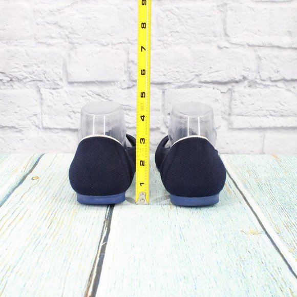 Rothy's Blue Nylon Slip On Casual Flat Loafer Shoes Size 9.5 Wide - Picture 6 of 9